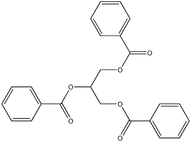 1,2,3-propanetriol tribenzoate Struktur