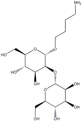 4-Aminobutyl 2-O-(a-D-mannopyranosyl)-a-D-mannopyranoside Struktur