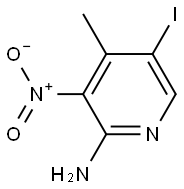 5-Iodo-4-methyl-3-nitro-pyridin-2-ylamine Struktur