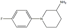 1-(4-fluorophenyl)piperidin-3-amine Struktur