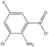 2-chloro-4-fluoro-6-nitrobenzenamine Struktur