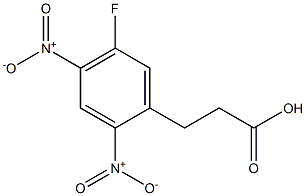 3-(5-fluoro-2,4-dinitrophenyl)propanoic acid Struktur