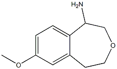 7-methoxy-1,2,4,5-tetrahydrobenzo[d]oxepin-1-amine Struktur