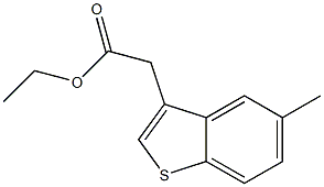 ethyl 2-(5-methylbenzo[b]thiophen-3-yl)acetate Struktur