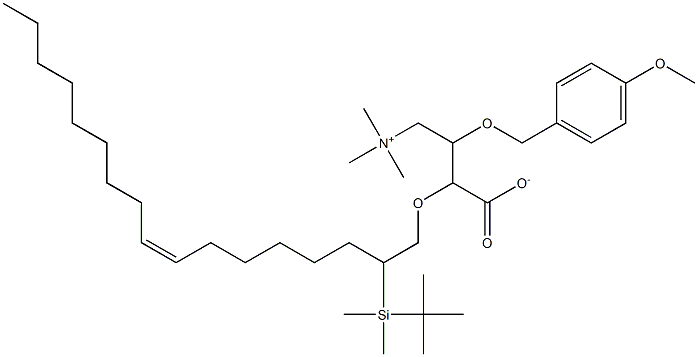 3-tert-Butyldimethylsilyloxyoleyl Carnitine 4-Methoxybenzyl Ester Struktur