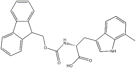 N-Fmoc-7-methyl-D-tryptophan Struktur