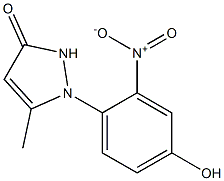 1-(4-HYDROXY-2-NITROPHENYL)-5-METHYL-PYRAZOL-3-ONE Struktur