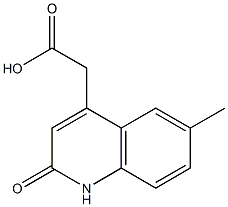 (6-METHYL-2-OXO-1,2-DIHYDROQUINOLIN-4-YL)ACETIC ACID Struktur