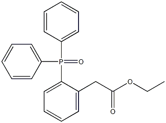 Ethoxycarbonylmethyltriphenylphosphine oxide Struktur