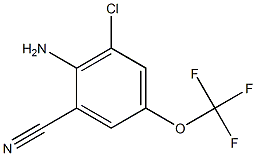 2-Amino-3-chloro-5-(trifluoromethoxy)benzonitrile Struktur