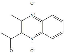 3-methyl-2-acetylquinoxaline-1,4-dioxide Struktur