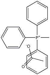 Methyltriphenylphosphonium acetate Struktur