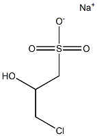 Sodium 3-chloro-2-hydroxypropylsulfonate Struktur