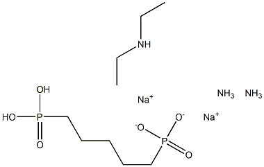 Diethyltriamine penta methylene phosphonic acid disodium Struktur