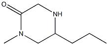 1-METHYL-5-PROPYLPIPERAZIN-2-ONE Struktur