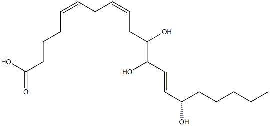 (5Z,8Z,13E,15S)-11,12,15-trihydroxyicosa-5,8,13-trienoic acid Struktur