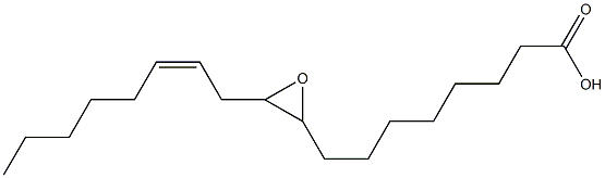 8-[3-[(Z)-oct-2-enyl]oxiran-2-yl]octanoic acid Struktur