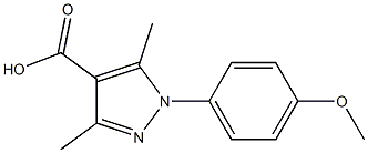 3,5-Dimethyl-1-(4-methoxyphenyl)-1H-pyrazole-4-carboxylic acid Struktur