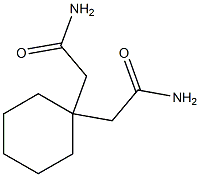 1,1-CYCLOHEXANEDIACETIC ACID.MOMOAMIDE Struktur