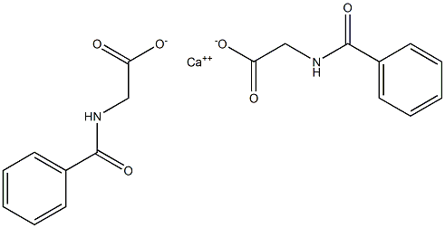 calcium hippurate Struktur