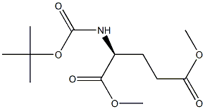 L-Boc-GlutamicAciddimethylester Struktur