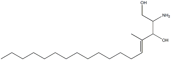 4-methylsphingosine Struktur