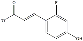 2-fluoro-p-hydroxycinnamate Struktur