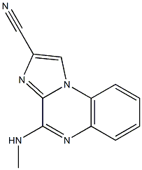 4-(methylamino)imidazo(1,2-a)quinoxaline-2-carbonitrile Struktur