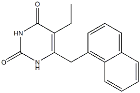 5-ethyl-6-(1-naphthylmethyl)uracil Struktur