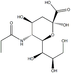 N-propanoylneuraminic acid Struktur