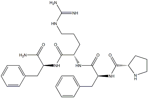 prolyl-phenylalanyl-arginyl-phenylalaninamide Struktur