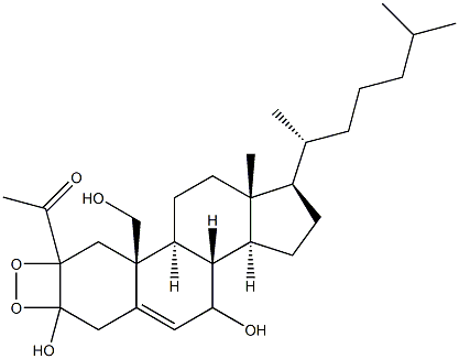 peracetylcholest-5-en-3,7,19-triol Struktur