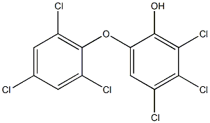 4,5,6-TRICHLORO-2-(2,4,6-TRICHLOROPHENOXY)PHENOL Struktur