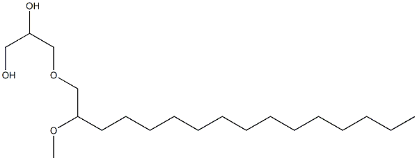 1-O-(2-METHOXYHEXADECYL)GLYCEROL Struktur