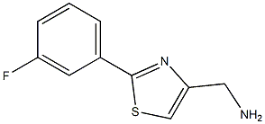 [2-(3-Fluorophenyl)thiazol-4-yl]methylamine Struktur