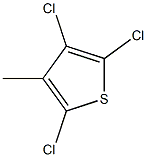 3-Methyl-2,4,5-trichlorothiophene Struktur