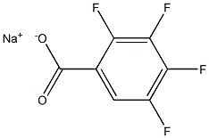 Sodium 2,3,4,5-tetafluorobenzoate Struktur