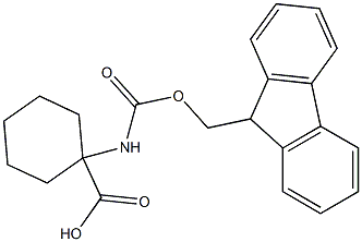 1-[(Fluoren-9-ylmethoxy)carbonylamino]cyclohexanecarboxylic Acid Struktur