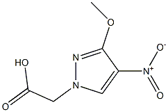 (3-Methoxy-4-nitro-pyrazol-1-yl)-acetic acid Struktur