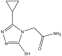 2-(3-CYCLOPROPYL-5-MERCAPTO-4H-1,2,4-TRIAZOL-4-YL)ACETAMIDE Struktur