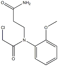 3-[(CHLOROACETYL)(2-METHOXYPHENYL)AMINO]PROPANAMIDE Struktur