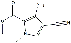 METHYL 3-AMINO-4-CYANO-1-METHYL-1H-PYRROLE-2-CARBOXYLATE Struktur