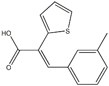 3-(3-METHYLPHENYL)-2-THIEN-2-YLACRYLIC ACID Struktur