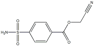 CYANOMETHYL 4-(AMINOSULFONYL)BENZOATE Struktur