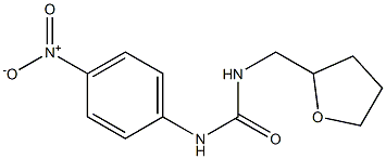 N-(4-NITROPHENYL)-N''-(TETRAHYDROFURAN-2-YLMETHYL)UREA Struktur