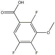 2,4,5-TRIFLUORO-3-METHOXYLBENZOIC ACID Struktur