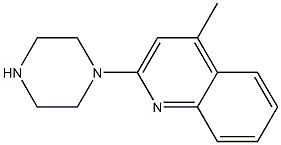 4-METHYL-2-(1-PIPERAZINO)QUINOLINE Struktur