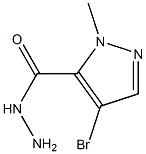 4-BROMO-1-METHYL-1H-PYRAZOLE-5-CARBOHYDRAZIDE Struktur