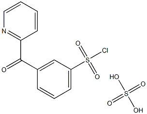 3-(PYRIDINE-2-CARBONYL)BENZENESULFONYL CHLORIDEHYDROGEN SULFATE Struktur