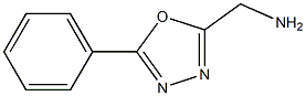 5-PHENYL-1,3,4-OXADIAZOLE-2-METHYLAMINE Struktur